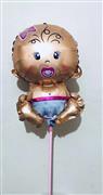 ubuklu folyo balon bebek model, Toptan Sat