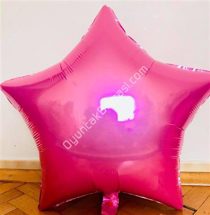 Pembe Renk Yıldız Büyük Boy Toptan Folyo Balon ,Toptan Satış