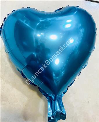 Kalp Folyo Balon Mini Mavi ,Toptan Satış
