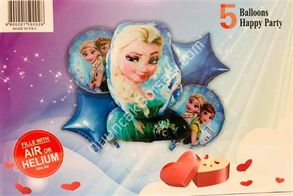 Frozen Model 5 li Folyo Balon Seti ,Toptan Satış