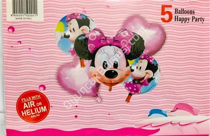 Mikii Model 5 li Folyo Balon Seti ,Toptan Satış
