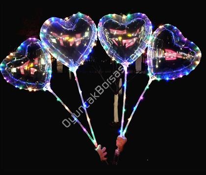 Işıklı Ledli Balon Kalp Model ,Toptan Satış