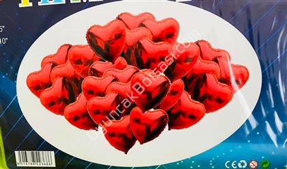 25 li kalp folyo balon seti kırmızı ,Toptan Satış
