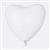 Beyaz Renk Kalp Balon 18 inç ,Toptan Satış