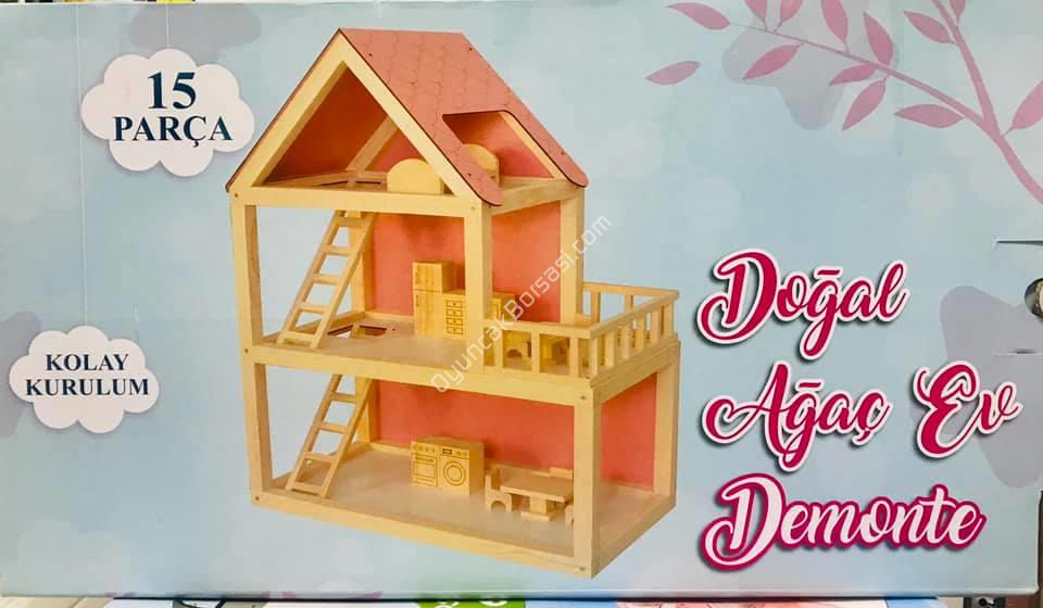 Ağaç Pembe Barbie Ev 68 cm Demonte ,Toptan Fiyatları ,Kız Oyuncakları